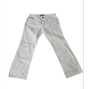 Chevignon White Denim Jeans Mens Size 36 Straight Leg Solid Casual Rugged Y2K